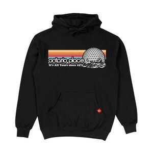 Ontario Place Black Hoodie Sweatshirt Large
